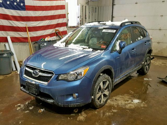 JF2GPBKC9EH311014 - 2014 SUBARU XV CROSSTR BLUE photo 2