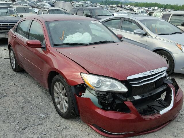 1C3CCBBBXDN588744 - 2013 CHRYSLER 200 TOURIN MAROON photo 1