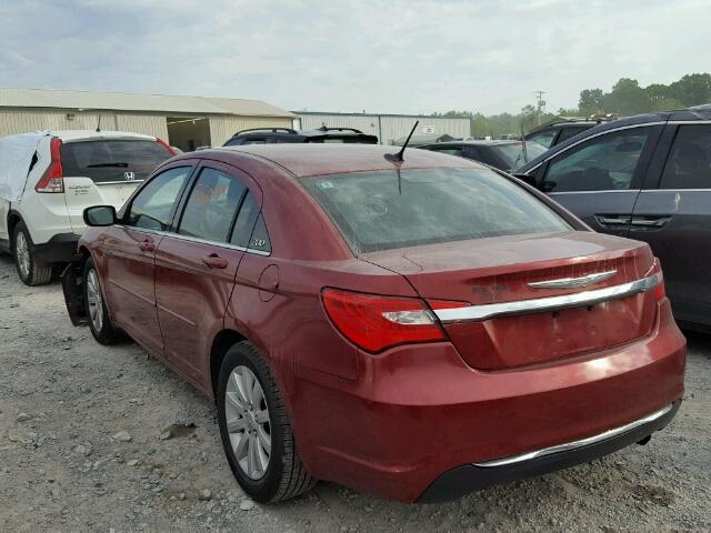 1C3CCBBBXDN588744 - 2013 CHRYSLER 200 TOURIN MAROON photo 3