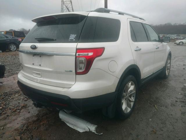 1FM5K8F87EGC34139 - 2014 FORD EXPLORER L WHITE photo 4