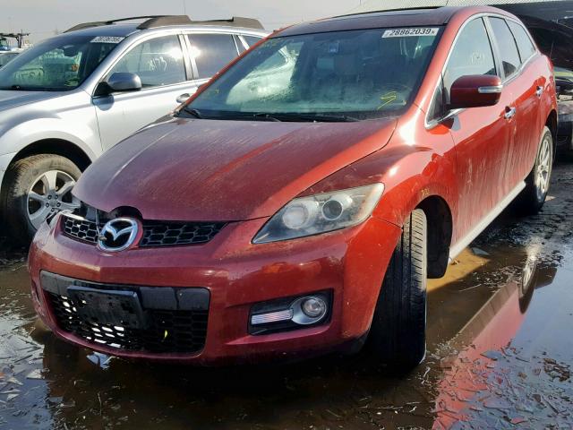 JM3ER293290237727 - 2009 MAZDA CX-7 RED photo 2