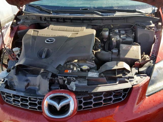 JM3ER293290237727 - 2009 MAZDA CX-7 RED photo 7