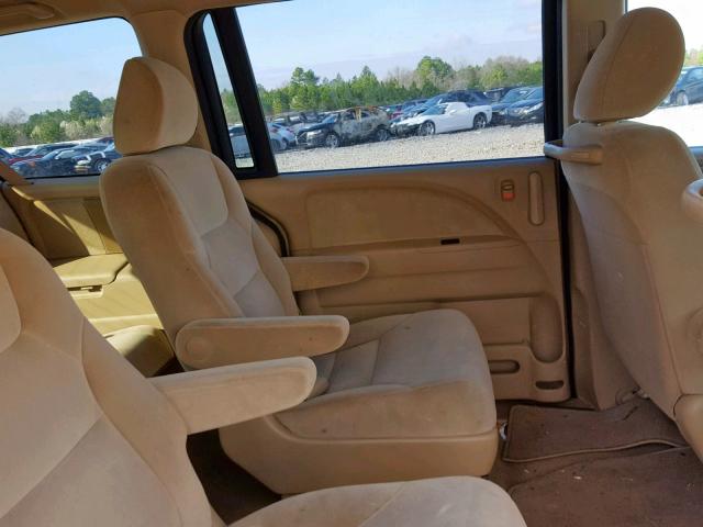 5FNRL3H24AB030689 - 2010 HONDA ODYSSEY LX BROWN photo 6