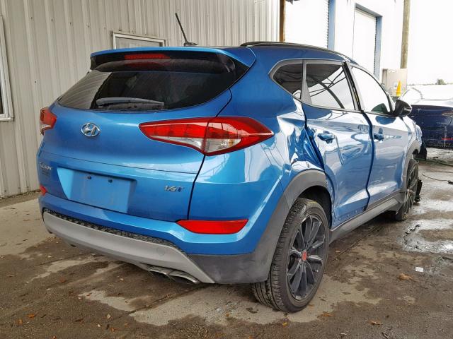 KM8J33A26HU447414 - 2017 HYUNDAI TUCSON LIM BLUE photo 4