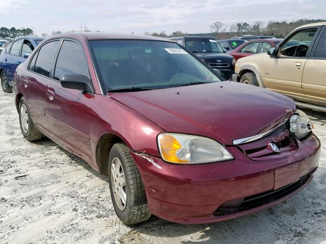 2HGES16553H517000 - 2003 HONDA CIVIC LX RED photo 1