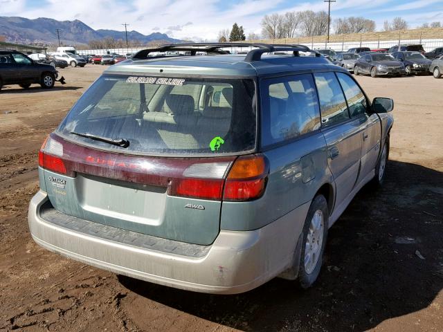 4S3BH686047614699 - 2004 SUBARU LEGACY OUT GREEN photo 4