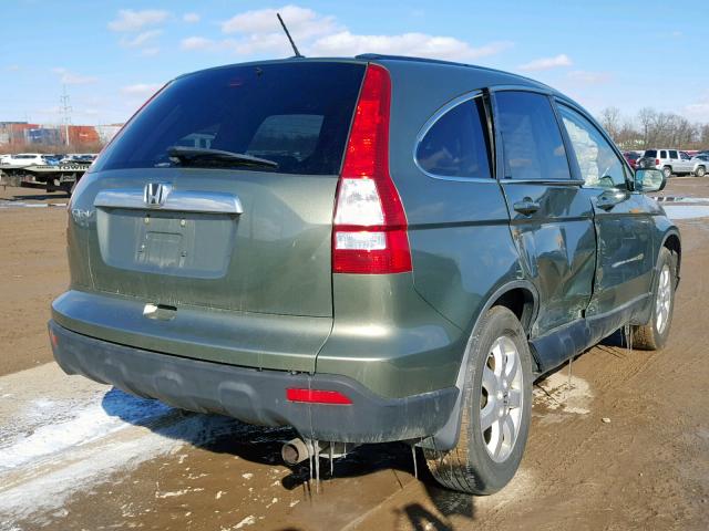 5J6RE48778L040730 - 2008 HONDA CR-V EXL GREEN photo 4