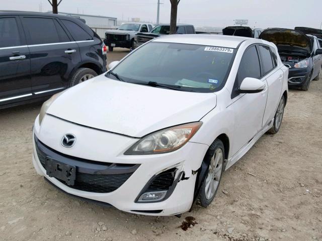 JM1BL1H59A1234932 - 2010 MAZDA 3 S WHITE photo 2