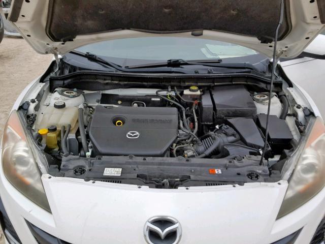 JM1BL1H59A1234932 - 2010 MAZDA 3 S WHITE photo 7