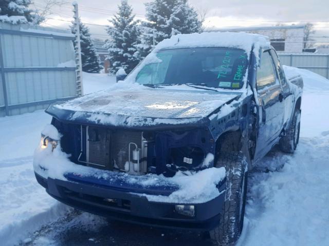 1GCJTCFE2C8160807 - 2012 CHEVROLET COLORADO L BLUE photo 2