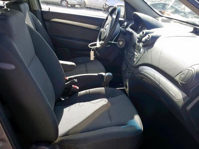 KL1TD5DE9BB175883 - 2011 CHEVROLET AVEO LS GRAY photo 5