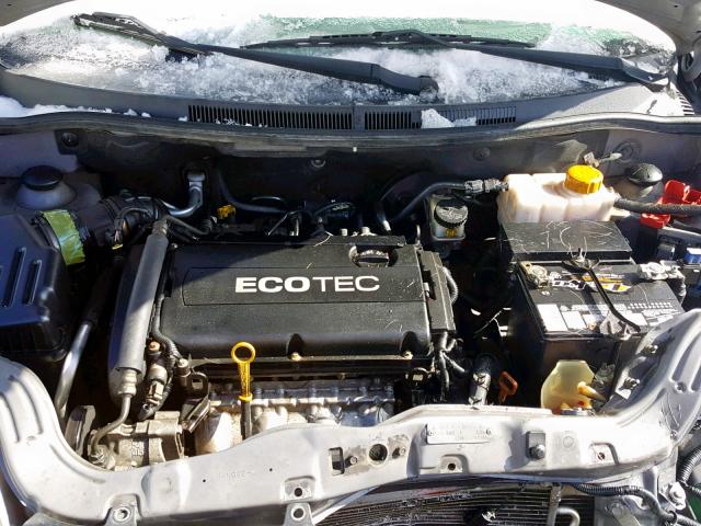 KL1TD5DE9BB175883 - 2011 CHEVROLET AVEO LS GRAY photo 7