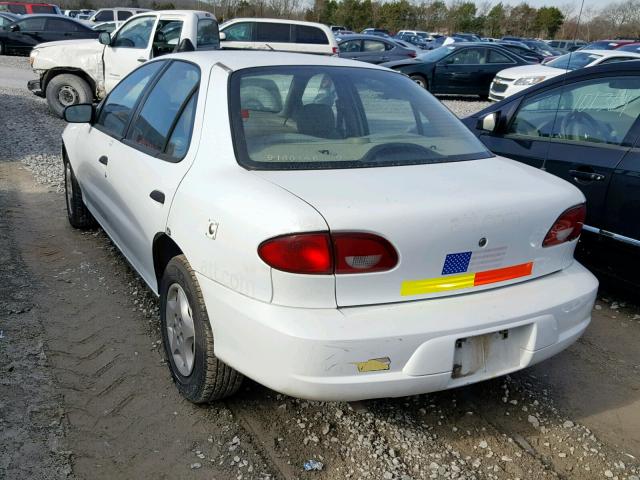 1G1JC524117383148 - 2001 CHEVROLET CAVALIER B WHITE photo 3