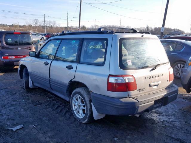 JF1SF63531H769196 - 2001 SUBARU FORESTER L SILVER photo 3