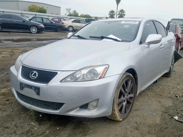 JTHBK262582075590 - 2008 LEXUS IS 250 SILVER photo 2