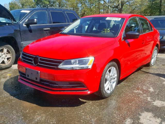 3VW2K7AJ2FM223727 - 2015 VOLKSWAGEN JETTA BASE RED photo 2