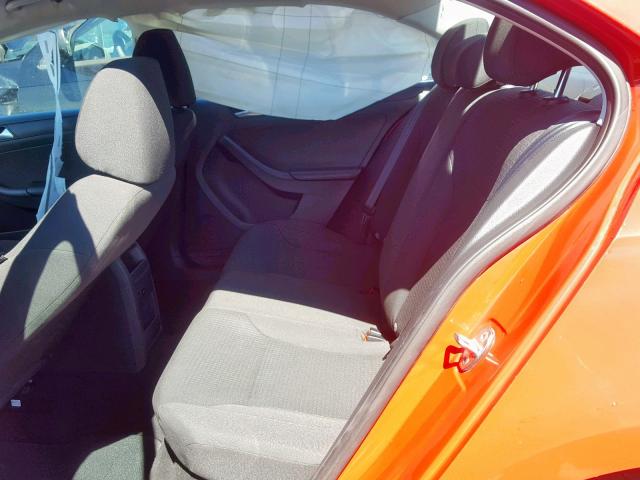 3VW2K7AJ2FM223727 - 2015 VOLKSWAGEN JETTA BASE RED photo 6