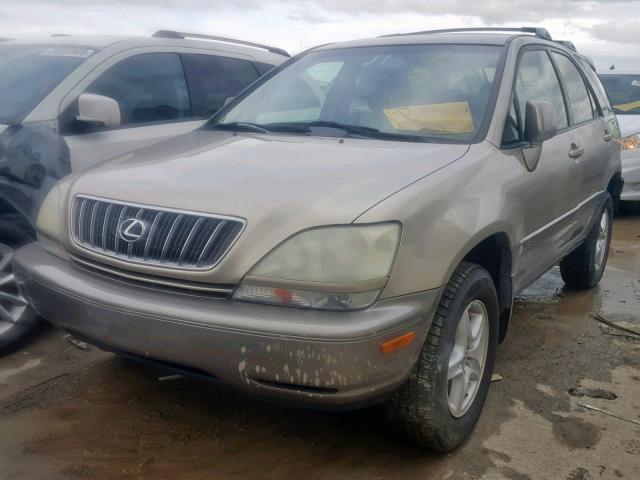 JTJGF10U510104844 - 2001 LEXUS RX 300 GOLD photo 2