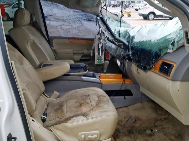 5N3AA08C38N901395 - 2008 INFINITI QX56 WHITE photo 5