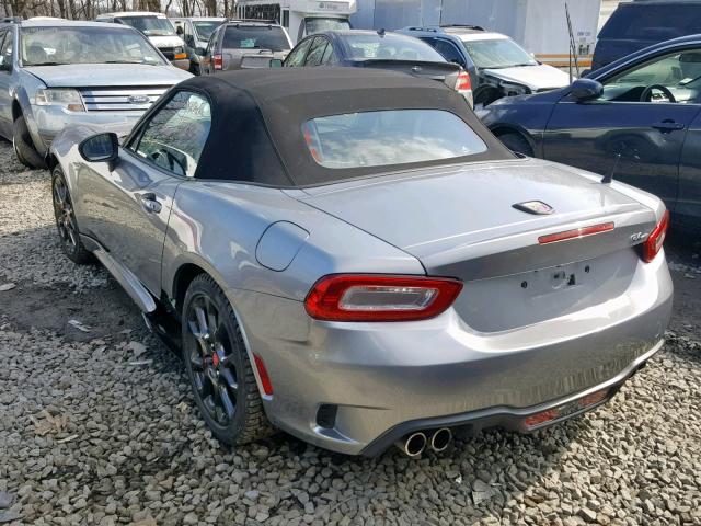 JC1NFAEK0H0130485 - 2017 FIAT 124 SPIDER CHARCOAL photo 3