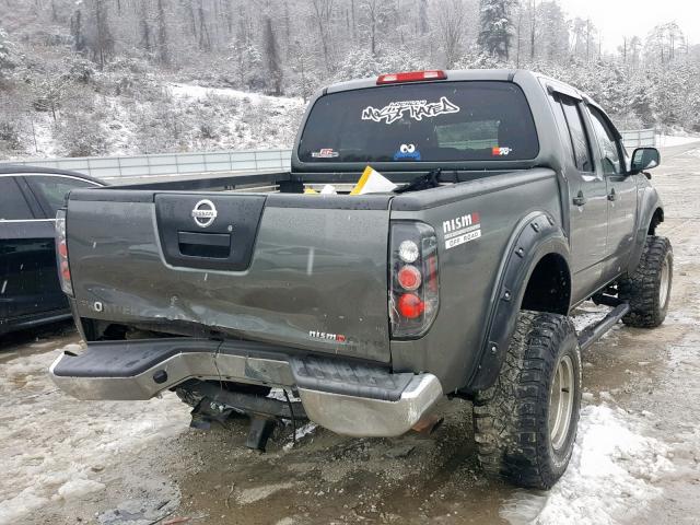 1N6AD07W77C418564 - 2007 NISSAN FRONTIER C GRAY photo 4