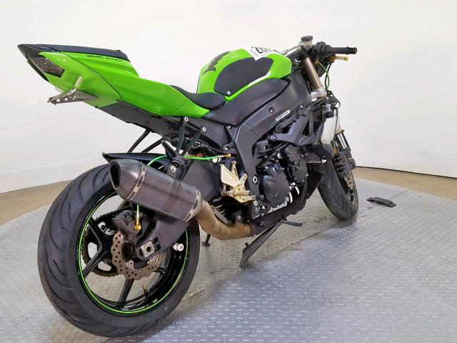 JKAZX4R129A011850 - 2009 KAWASAKI ZX600 R GREEN photo 8