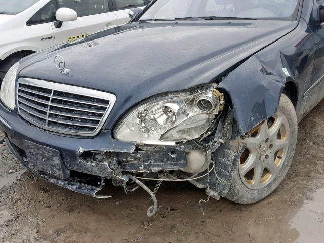 WDBNG84JX3A358593 - 2003 MERCEDES-BENZ S 500 4MAT BLUE photo 9