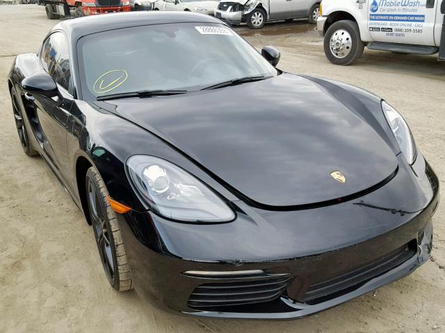 WP0AB2A86JK278518 - 2018 PORSCHE CAYMAN S BLACK photo 1