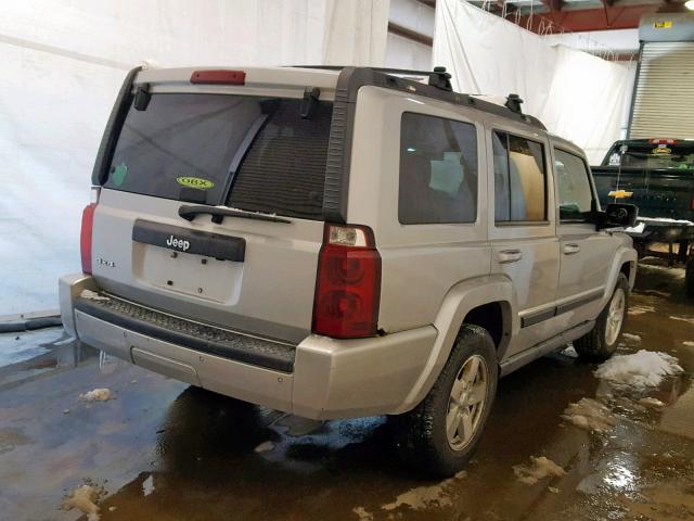 1J8HG48K77C510259 - 2007 JEEP COMMANDER SILVER photo 4