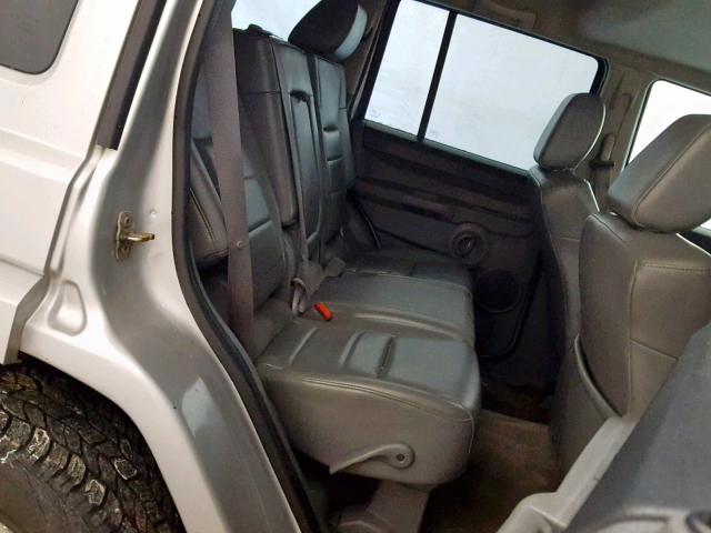 1J8HG48K77C510259 - 2007 JEEP COMMANDER SILVER photo 6