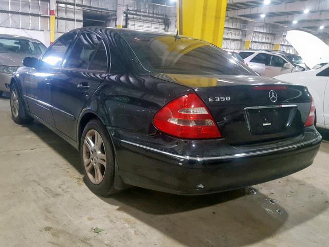 WDBUF56J56A844825 - 2006 MERCEDES-BENZ E 350 BLACK photo 3