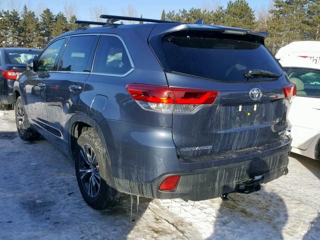 5TDBZRFH2JS827531 - 2018 TOYOTA HIGHLANDER GRAY photo 3