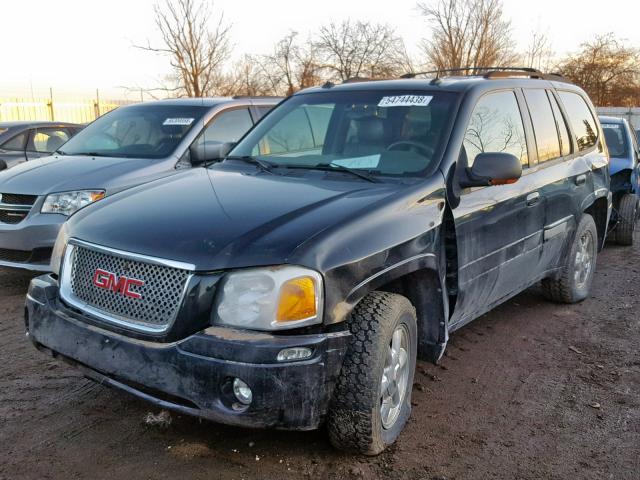 1GKDT13S542250134 - 2004 GMC ENVOY BLACK photo 2