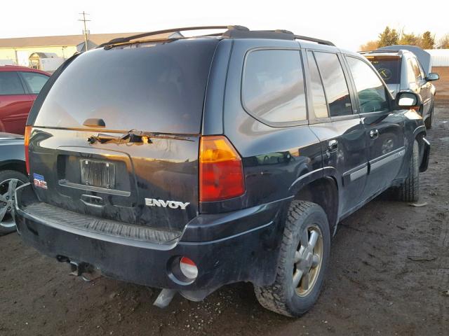 1GKDT13S542250134 - 2004 GMC ENVOY BLACK photo 4