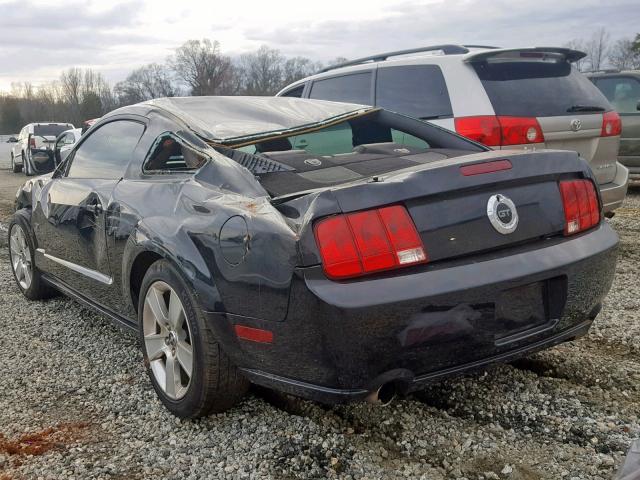 1ZVHT82H265215383 - 2006 FORD MUSTANG GT BLACK photo 3