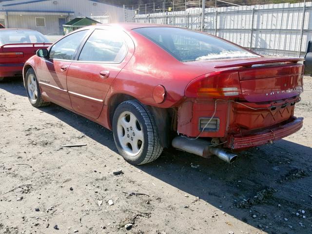 2B3HD76V11H652806 - 2001 DODGE INTREPID R RED photo 3