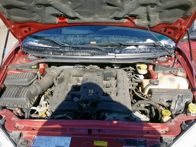 2B3HD76V11H652806 - 2001 DODGE INTREPID R RED photo 7