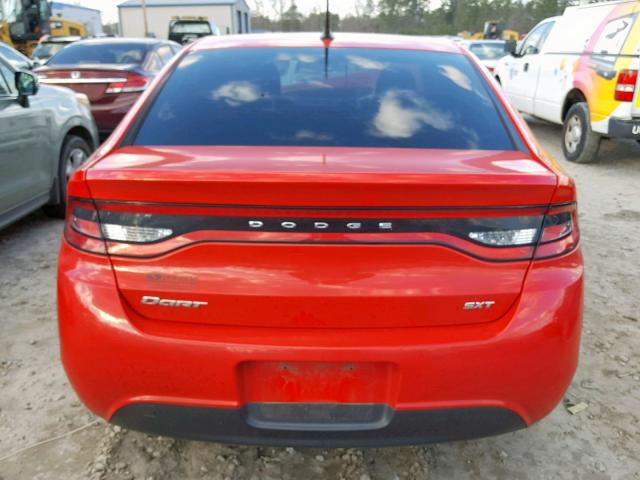 1C3CDFFA6GD815962 - 2016 DODGE DART SXT S RED photo 9