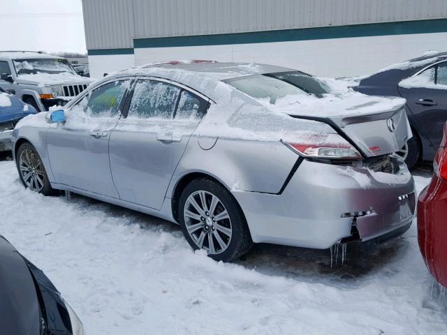 19UUA8F37EA006346 - 2014 ACURA TL SE GRAY photo 3