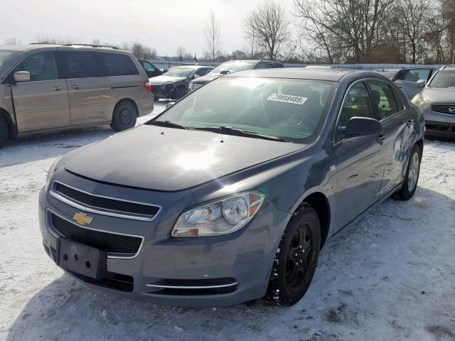 1G1ZG57B484248644 - 2008 CHEVROLET MALIBU LS GRAY photo 2