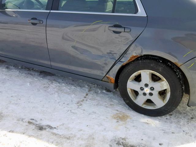 1G1ZG57B484248644 - 2008 CHEVROLET MALIBU LS GRAY photo 9