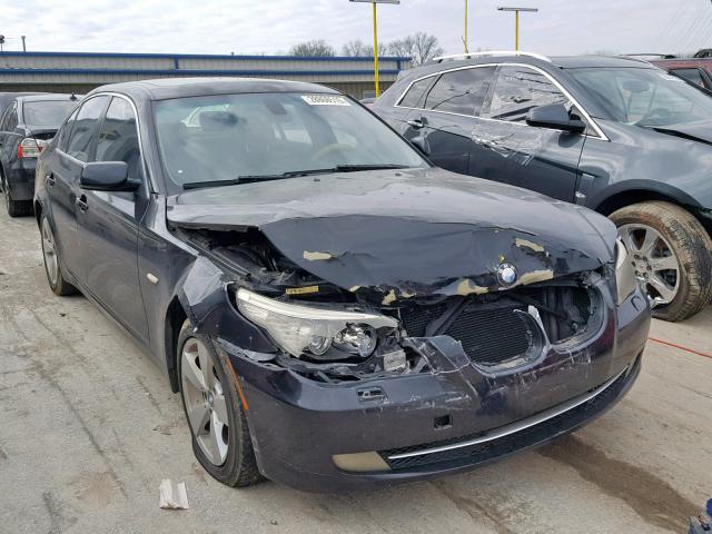 WBANV13518CZ55949 - 2008 BMW 528 XI BLACK photo 1