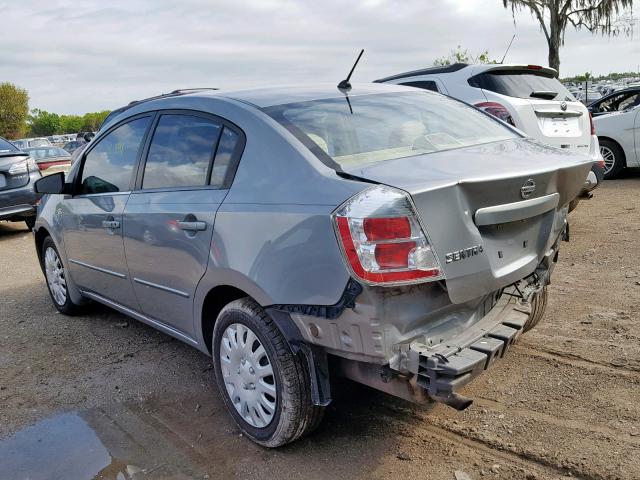 3N1AB61EX8L662732 - 2008 NISSAN SENTRA 2.0 GRAY photo 3