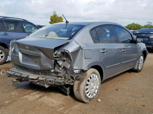 3N1AB61EX8L662732 - 2008 NISSAN SENTRA 2.0 GRAY photo 4