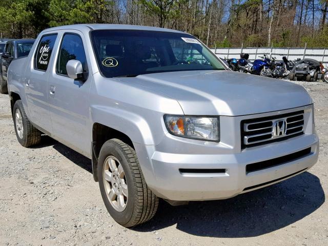 2HJYK16486H561673 - 2006 HONDA RIDGELINE SILVER photo 1