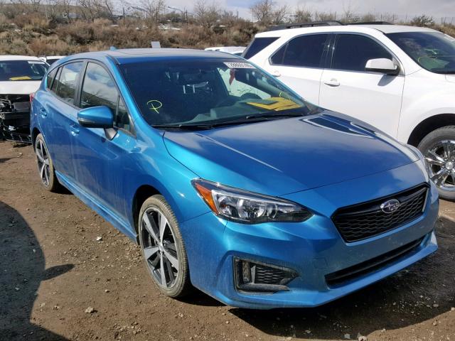 4S3GTAM64H3747394 - 2017 SUBARU IMPREZA SP BLUE photo 1