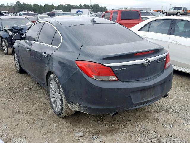 2G4GS5EV4D9182089 - 2013 BUICK REGAL PREM GRAY photo 3