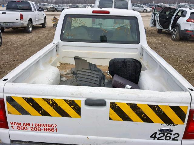 1FTYR10D83PB65372 - 2003 FORD RANGER WHITE photo 6