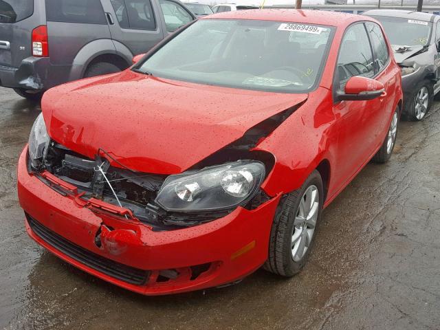 WVWAB7AJ1BW043647 - 2011 VOLKSWAGEN GOLF 红色 照片 2