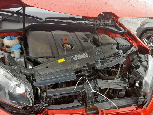 WVWAB7AJ1BW043647 - 2011 VOLKSWAGEN GOLF 红色 照片 7